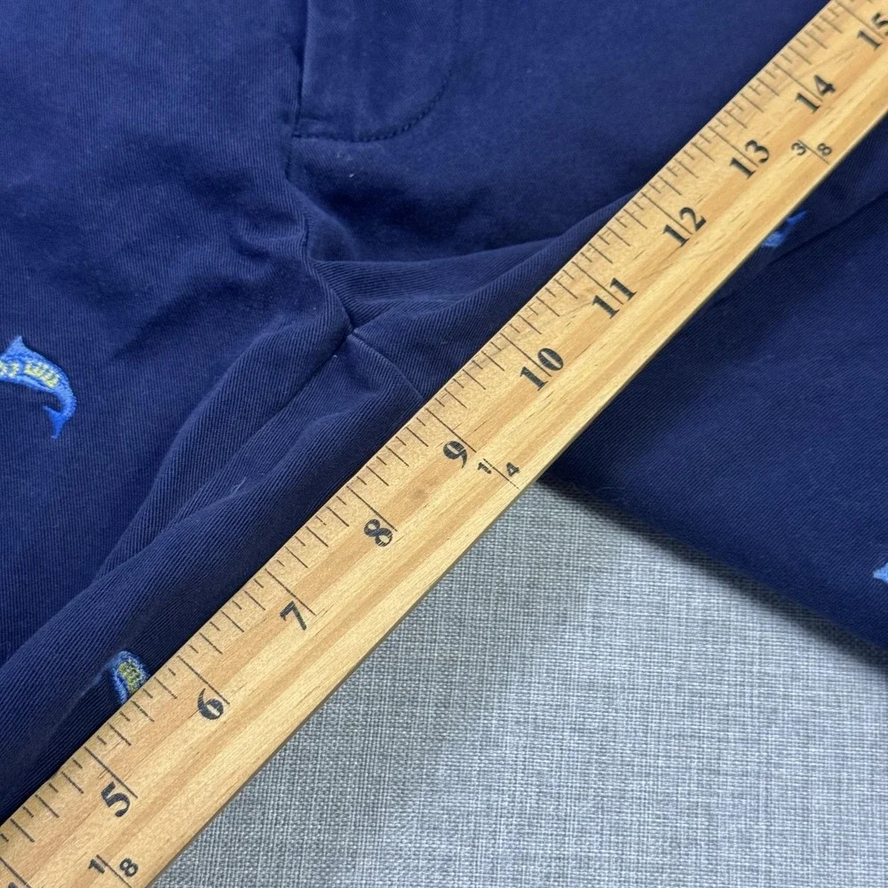 Polo Ralph Lauren Embroidered Sailfish Chino Shorts Men 38 Blue Cotton 9